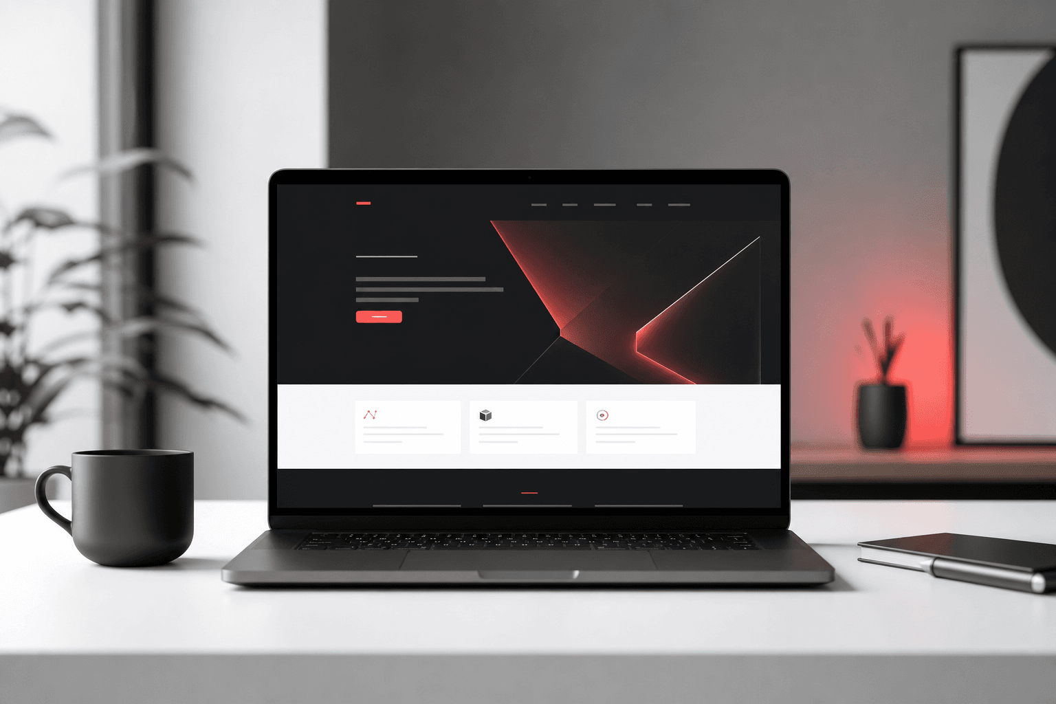 Laptop ze stroną z interaktywnym kalkulatorem wyceny